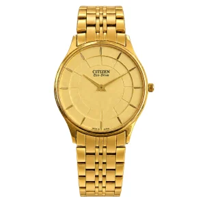 ساعت سیتیزن Citizen F11-S067901 اکودرایور طلایی نمای روبرو
