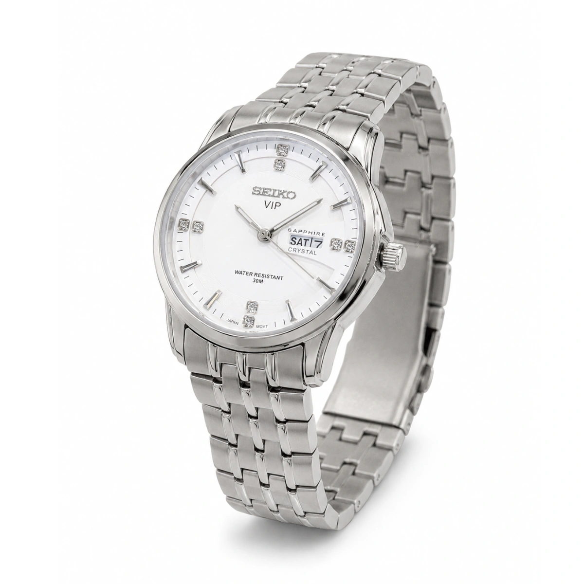 ساعت زنانه Seiko VIP 152309 بند فول استیل نمای زاویه دار