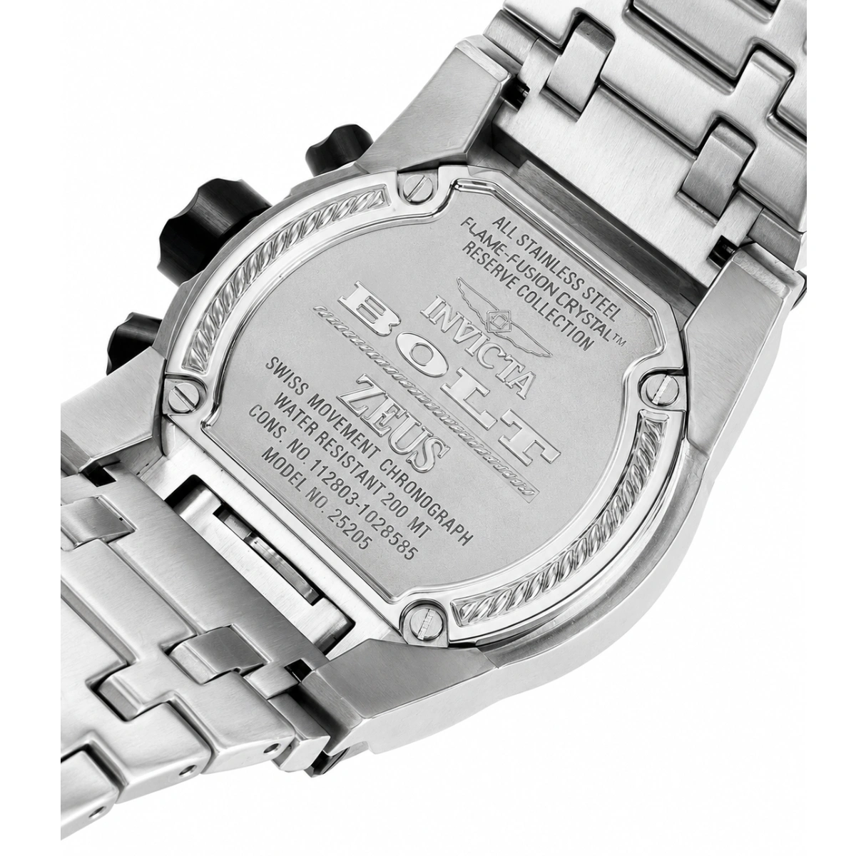 پشت قاب ساعت مردانه Invicta Reserve 25205 فول استیل